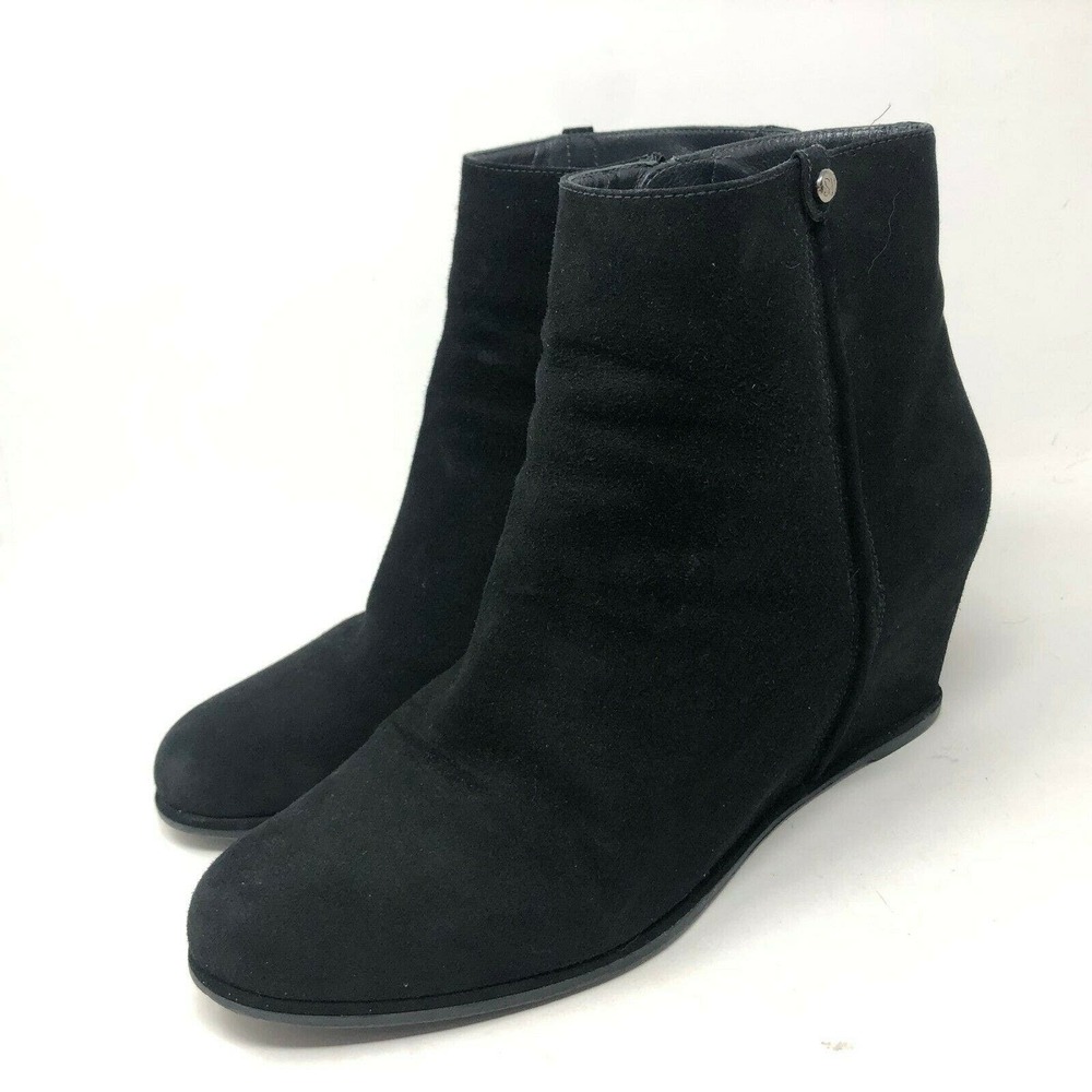 Stuart Weitzman Slidein Suede Wedge Bootie Womens… - image 3